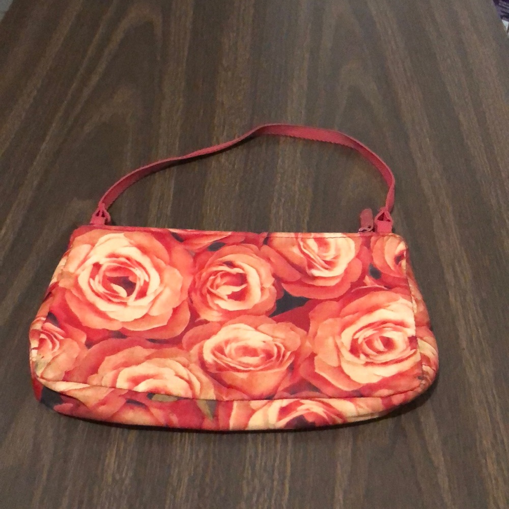 Lesportsac Floral Handbag Bag Red
